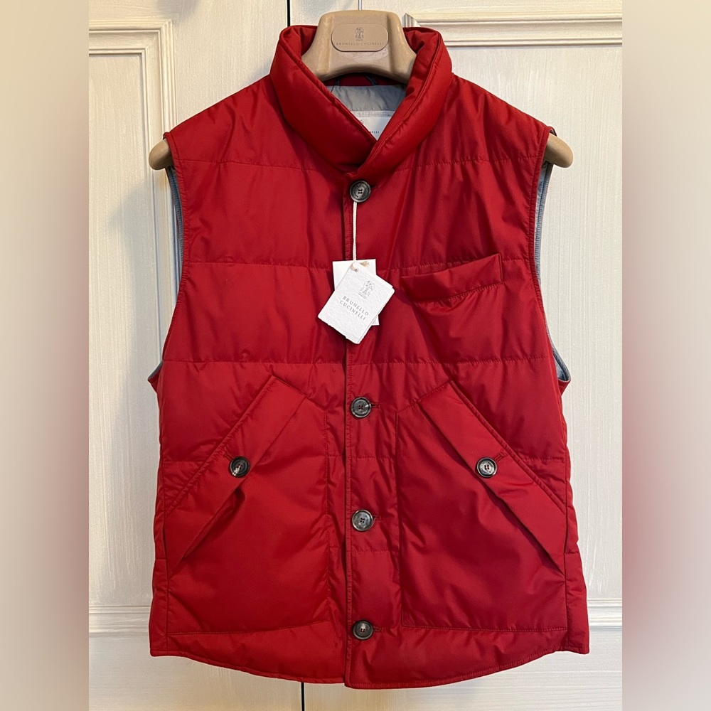 Brunello Cuccinelli Waterproof Down Vest XS